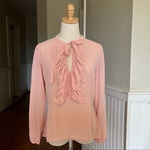 Brave Soul London Pink Ruffle Blouse XS
